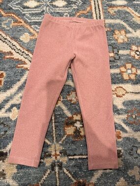 Girls' Dusty Rose Knit Leggings - Unbranded